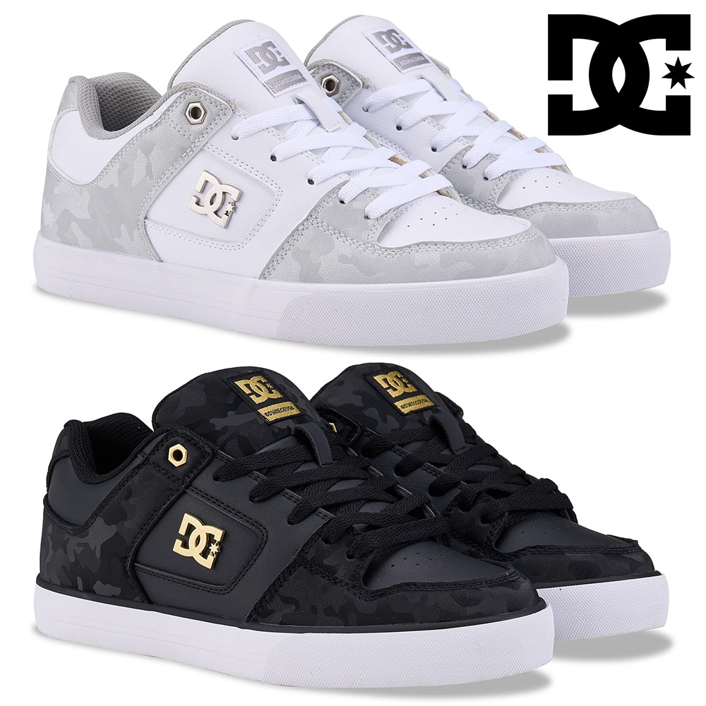 DC shoes スニーカー メンズ DM254303 ディーシーシューズ PURE SE SN エンボス加工