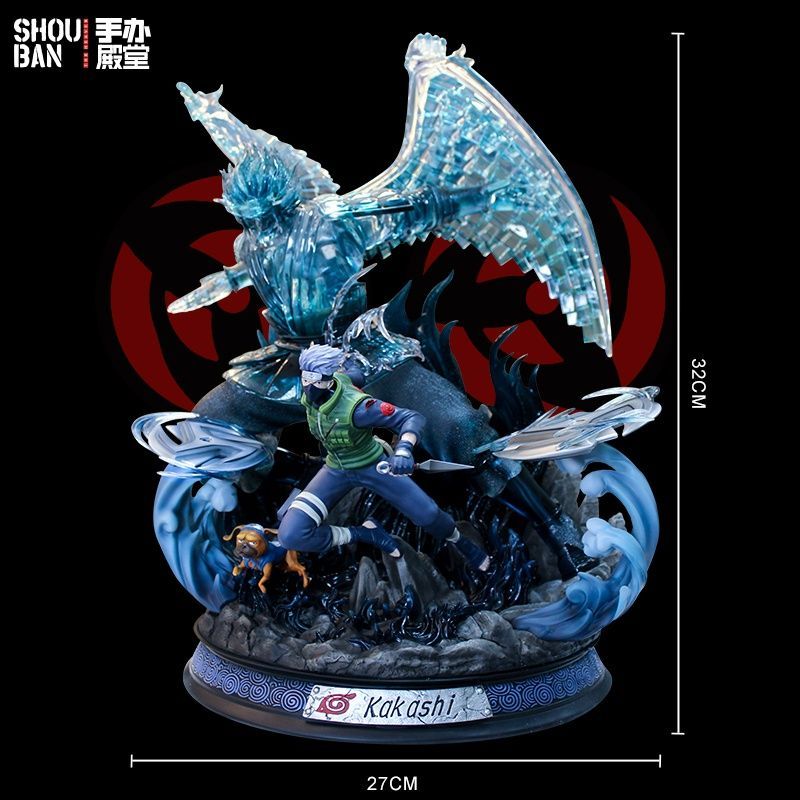 【5218人コレクション】火影忍者フィギュアカカシ須佐能GK像手里剣大型アニメ超大型置物二回