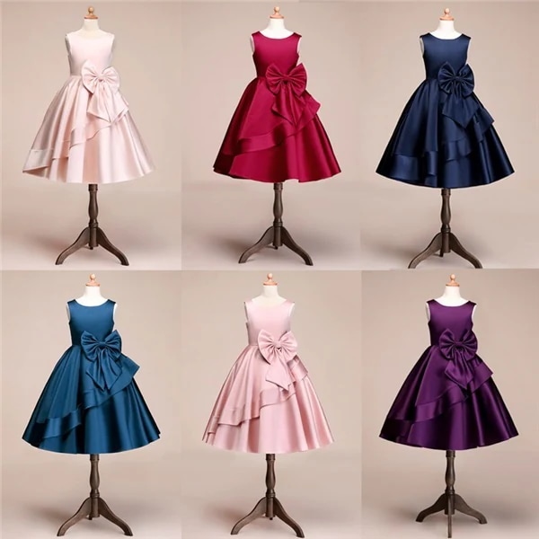 【期間特恵】子供ドレス 6色 80160cm 結婚式 キャバ ロング キッズ 女の子ドレス 入学式 お姫様 ワンピース ピアノ発表会 七五三