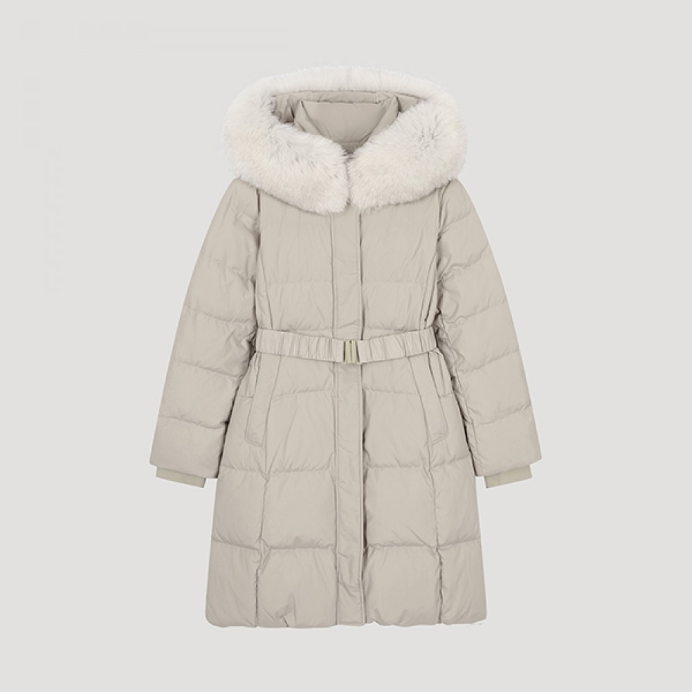 (シーズミス) フォックスファーベルト付きダックダウンジャンパー_SSDJPO42090