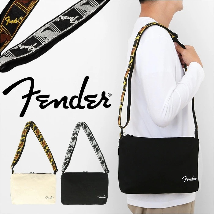fender フェンダー バッグ 950-6004 通販 ショルダーバッグ ボディバッグ 斜めがけバッグ ミニショルダーバッグ ショルダーバック ボディバック ブランド 布 コットン 帆布 小さめ A