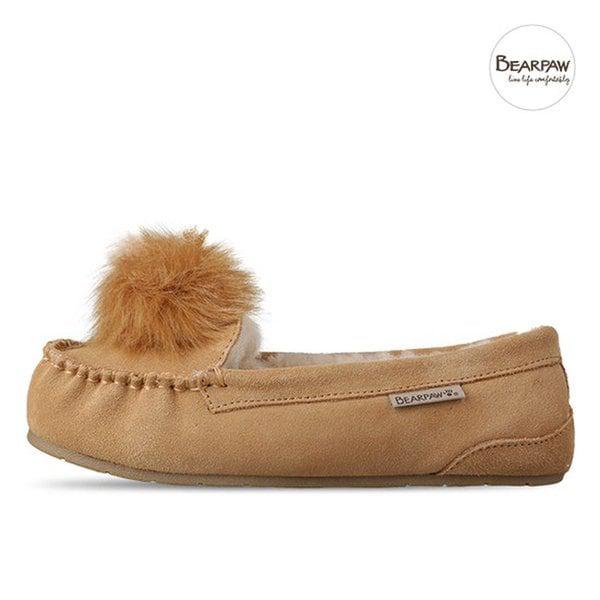 エリカ女性冬防寒モカシンウールローファー2894W-243