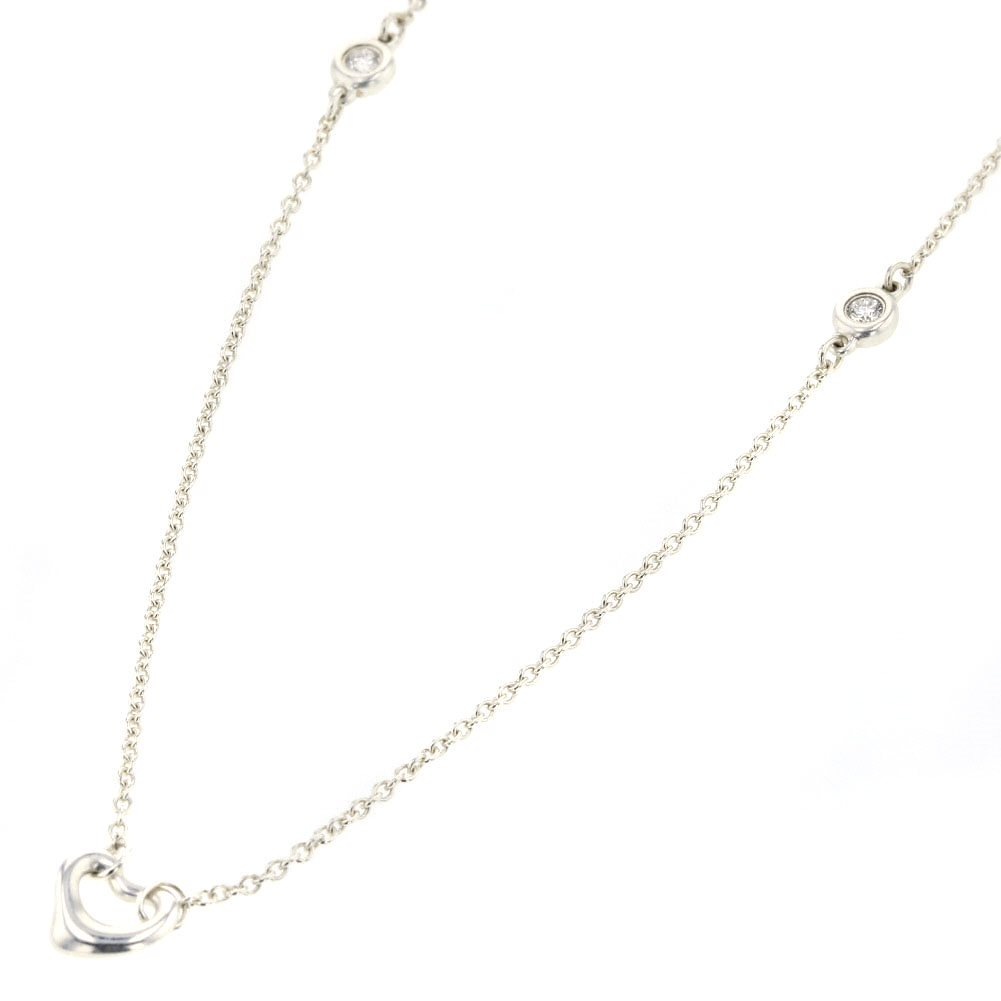 バイザヤードオープンハート ネックレス SV 2PD