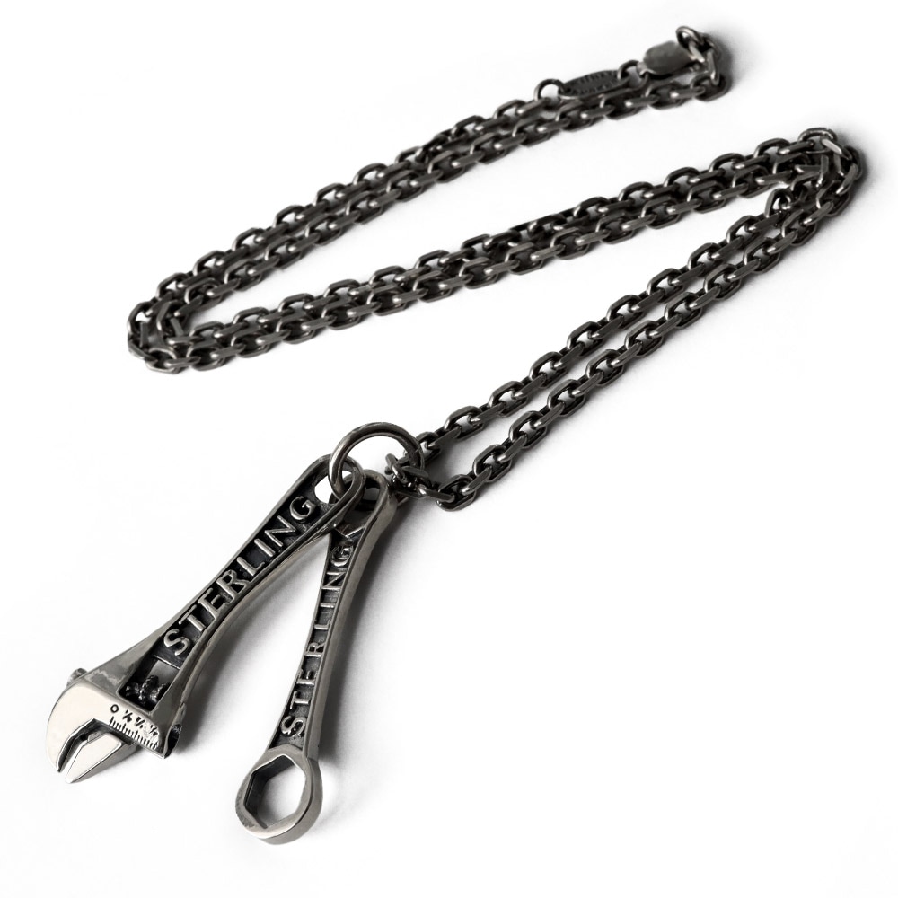 925 レンチ スパナネックレス [ns144]