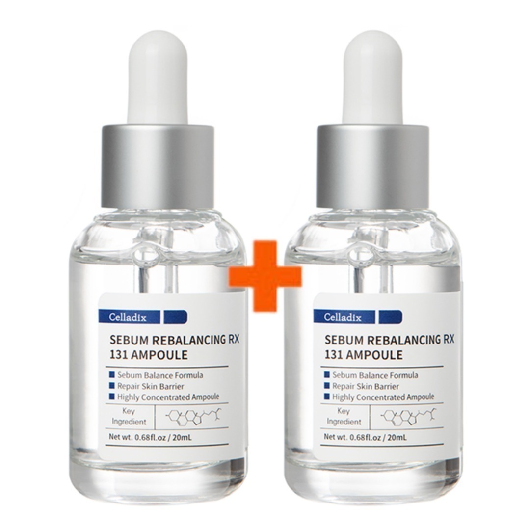 [1+1]セバムリバランシング RX131アンプル 20ml / 皮脂改善 / ニキビ肌専用/ 黒ずみ 毛穴 ホワイトヘッド 肌荒れ/韓国コスメ