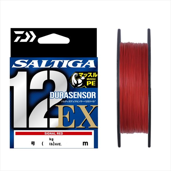ダイワ PEライン UVF ソルティガデュラセンサー×12EX+Si3 シグナルレッド 4号-300m