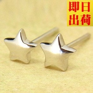 ピアス レディース シンプル スター プレゼント 女性 プラチナ仕上 シルバー 星 彼女 嫁 妻 娘 母 ギフトラッピング対応 彼女 妻 agesugi_sfa