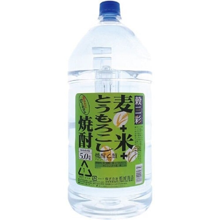 一部地域送料無料1ケース単位ブレンド焼酎25あなたにひとめぼれ穀三彩5Ｌエコペット1ケース（4本入）メーカー宮崎県：都城酒造（