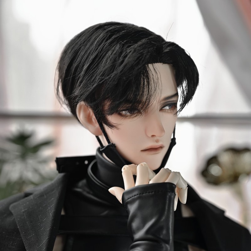 BJD 1/3 ドール用ウィッグ ショート サイドパート 柔らかい糸 黒 白 SD/小顔SDサイズ球体関節人形用ウィッグ 5,478円