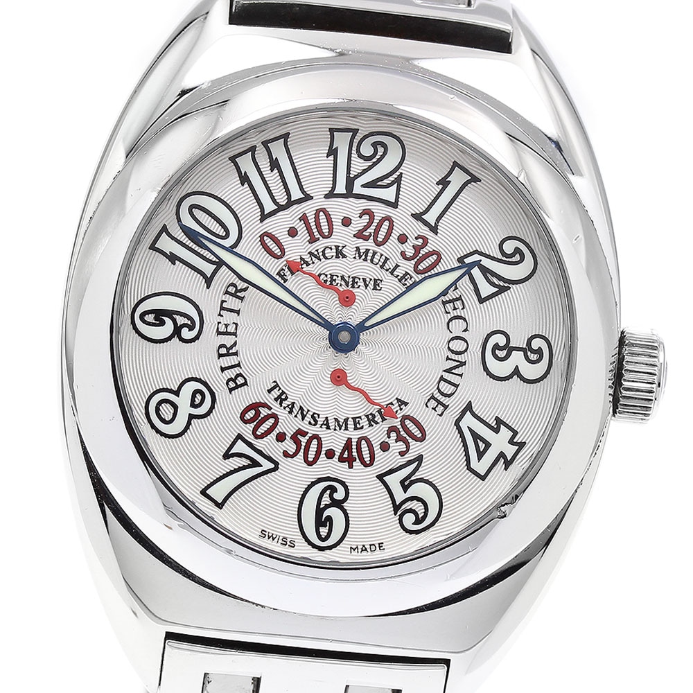 フランクミュラー FRANCK MULLER 2000SR トランスアメリカ ビーレトロセコンド 自動巻き メンズ 保証書付き_902037【中古】 225,450円
