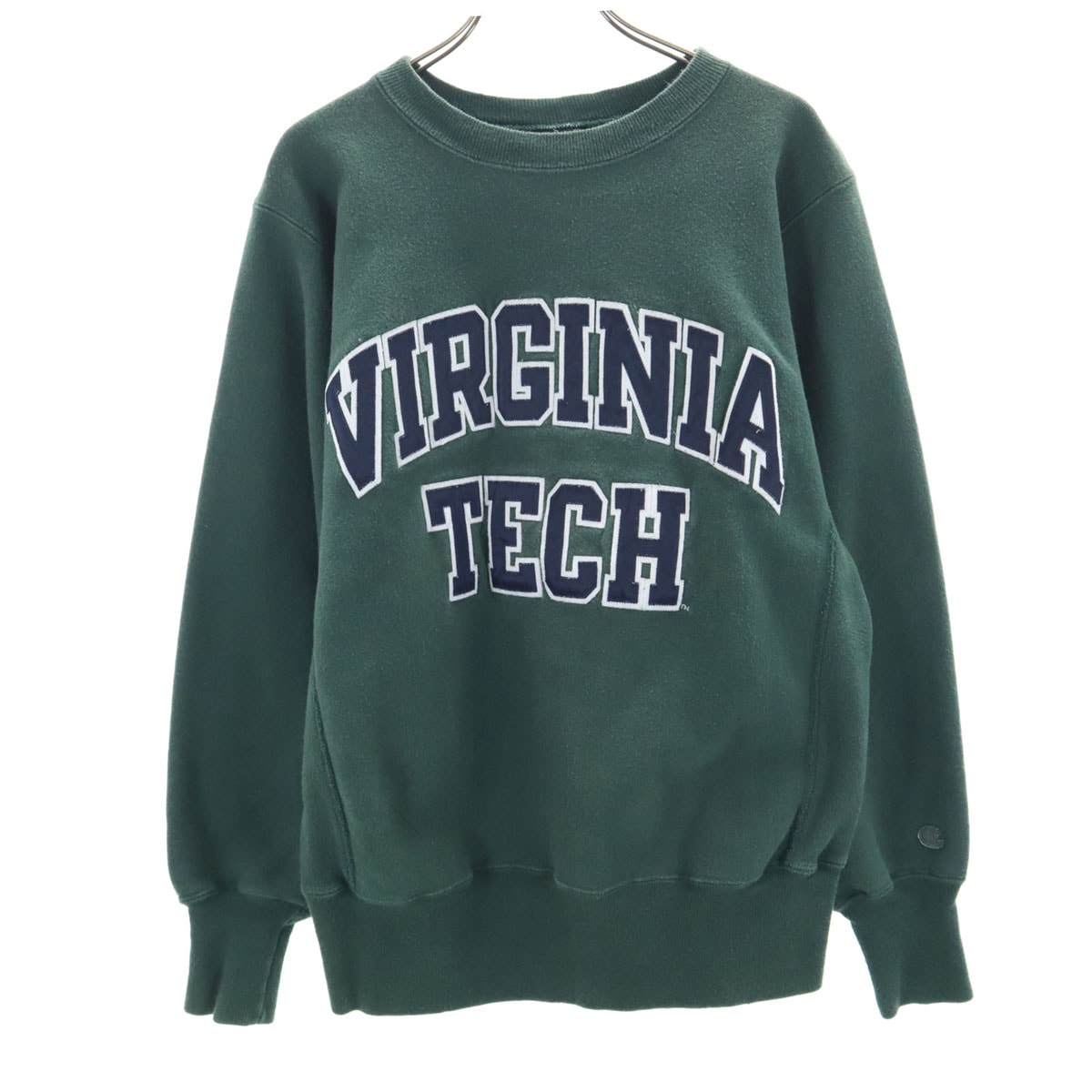 長袖 リバースウィーブ スウェット グリーン 内タグ袖ワッペン欠損 メンズ 古着