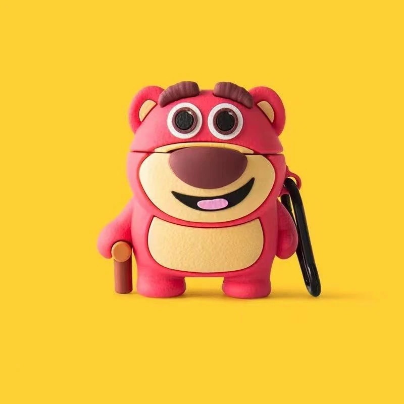 【200点セット】【送料無料】かわいいイチゴベアAirPods pro 2対応アップルBluetoothワイヤレス123世代イヤホンカバーカートゥーンシリコン