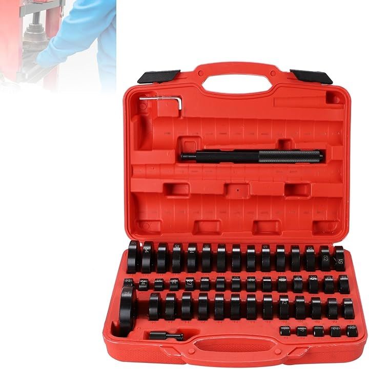 油圧プレス アタッチメント アダプターセット 52点 18mm-74mm オイルシール ベアリング プッシュ 圧入( 52点セット)