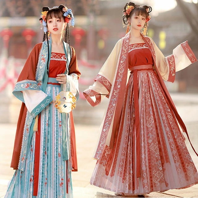 漢服 ドレス ハロウィン コスプレ 衣装 中華 民族衣装 仙女 コスチューム 素敵 中華刺繍 漢服 衣装 プリーツスカート 可愛い 中華服 チャイナ服 ハロウィン コスプレ衣装 仮装 チャイナ風 CO