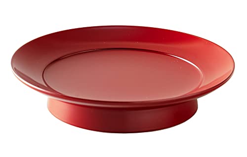 漆光堂『山中漆器 』4.5皿 椿皿 朱塗 ST-03