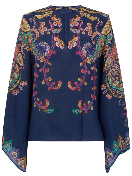 ETRO Women Capes WRJA0162 AKG23 X0883 PRINT BLACK MULTICOLOR