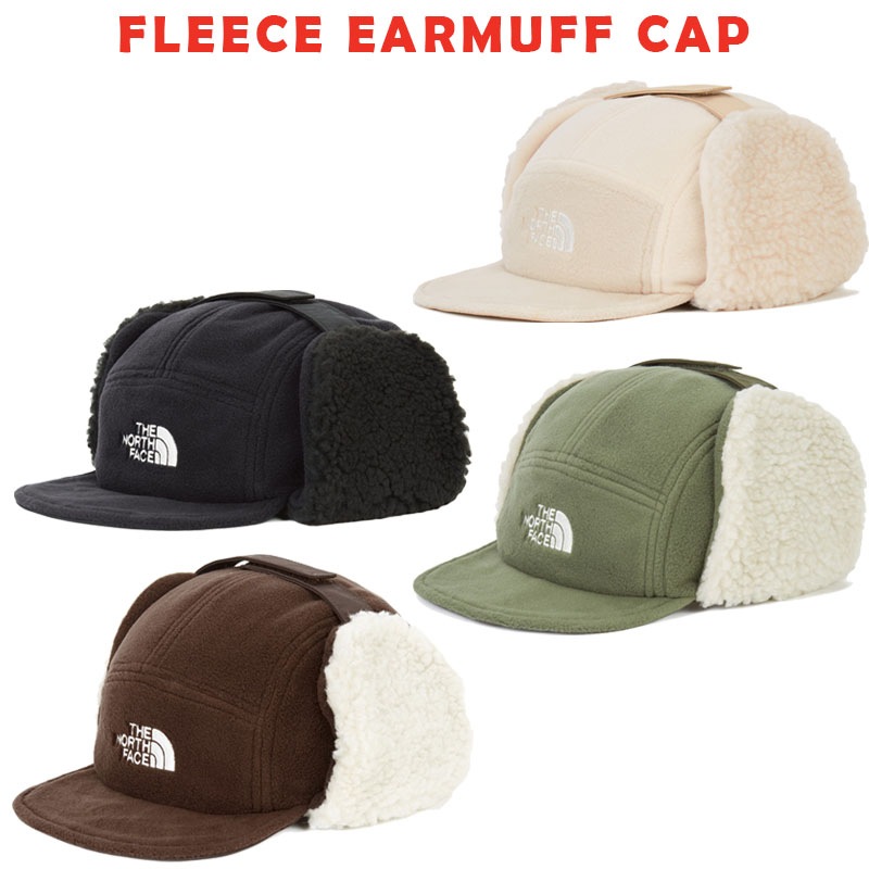 韓国正規品保証 関税負担なし NE3CQ58A FLEECE EARMUFF CAP デイリー 基本 着装 男子 女子 人気 韓国 ファッション 男女共用 アウトドア