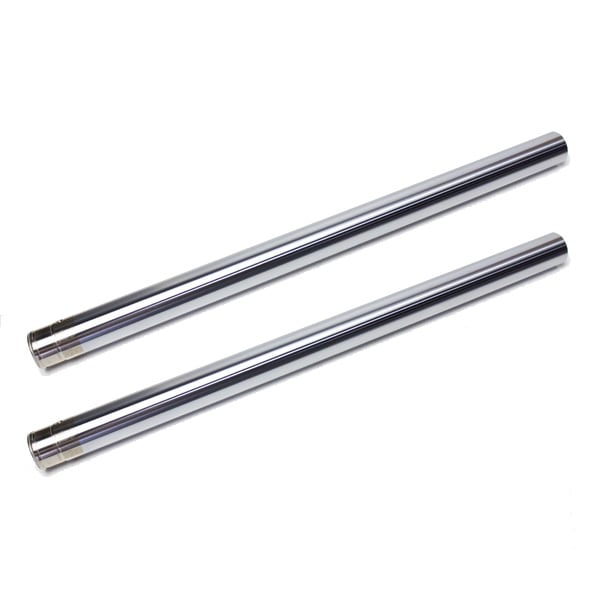 カワサキ ゼファー400 χ ZR400-G1 550 フロントフォーク インナーパイプ 外径39mm 2本 インナーチューブ 左右 両側セット シルバー