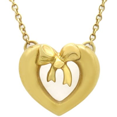 ティファニー TIFFANY ネックレス ゴールド 18K ダイヤモンド ハート エクストラミニ チェーン 41cm ティファニー TIFFANY ネックレス ゴールド 18K スターリングシルバー