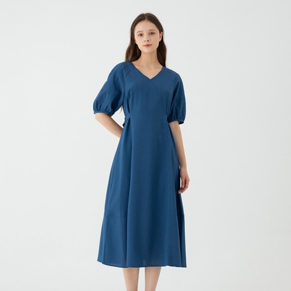 [フォレスト] バルーンスリーブショートスリーブワンピース（SZ5OP35）