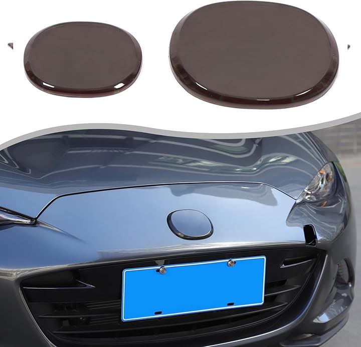 新型 マツダ ロードスター ND系 2016～2024に適用 エンブレムカバー エンブレムシールド バッジカバー ABS製 取付簡単 貼付タイプ 装飾フレーム 外装パーツ カスタム