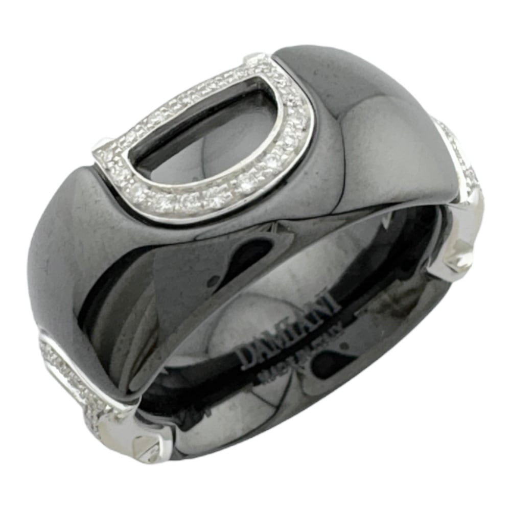 ダミアーニ Dアイコン リング 指輪 11.5号 18金 K18ホワイトゴールド ダイヤモンド Damiani 中古 美品