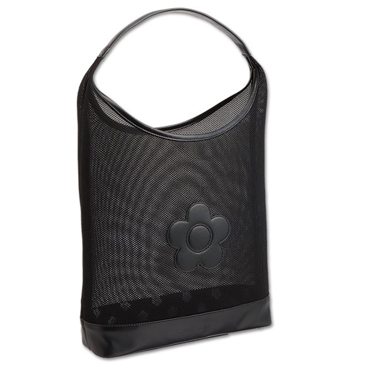 マリクワ シンプル メッシュデイジー トート ブラック 通勤 鞄 バッグ プレゼント ギフト かわいい おしゃれ アウトドア ブラック 黒 スクール 学校 フラワー デイジー 花 柄 鞄 カバン ブラ