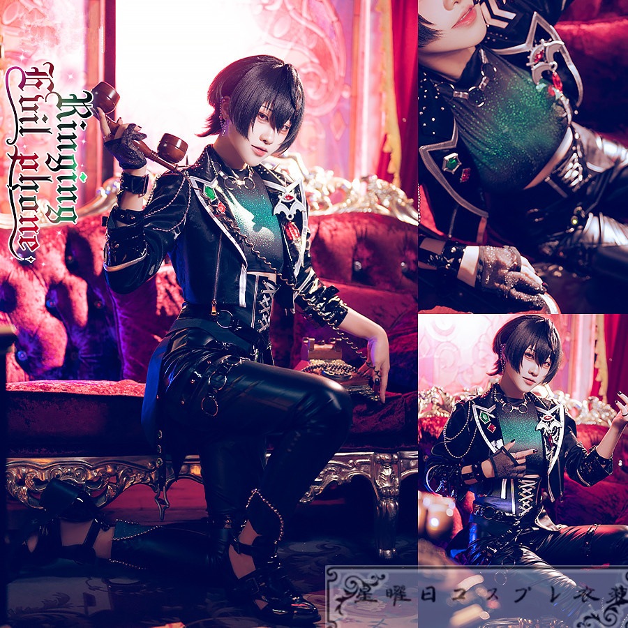 ES あんさんぶるスターズ スカウト！EVIL NUM+ SHUFFLE×囁くイービルTELEPHONE 氷鷹北斗 朔間凛月 逆先夏目 葵ひなた 紫之創 コスプレ衣装 コスチューム