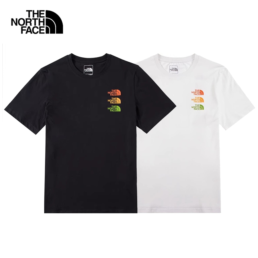 THE NORTH FACE ノースフェイス Tシャツ コットン ベーシックショートスリーブ ブラックホワイトNF0A7WAR