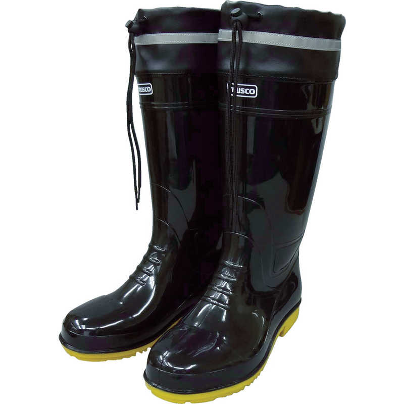 トラスコ中山　TRUSCO 耐油安全ブーツ フード付 3L 黒　TSBF-3L-BK