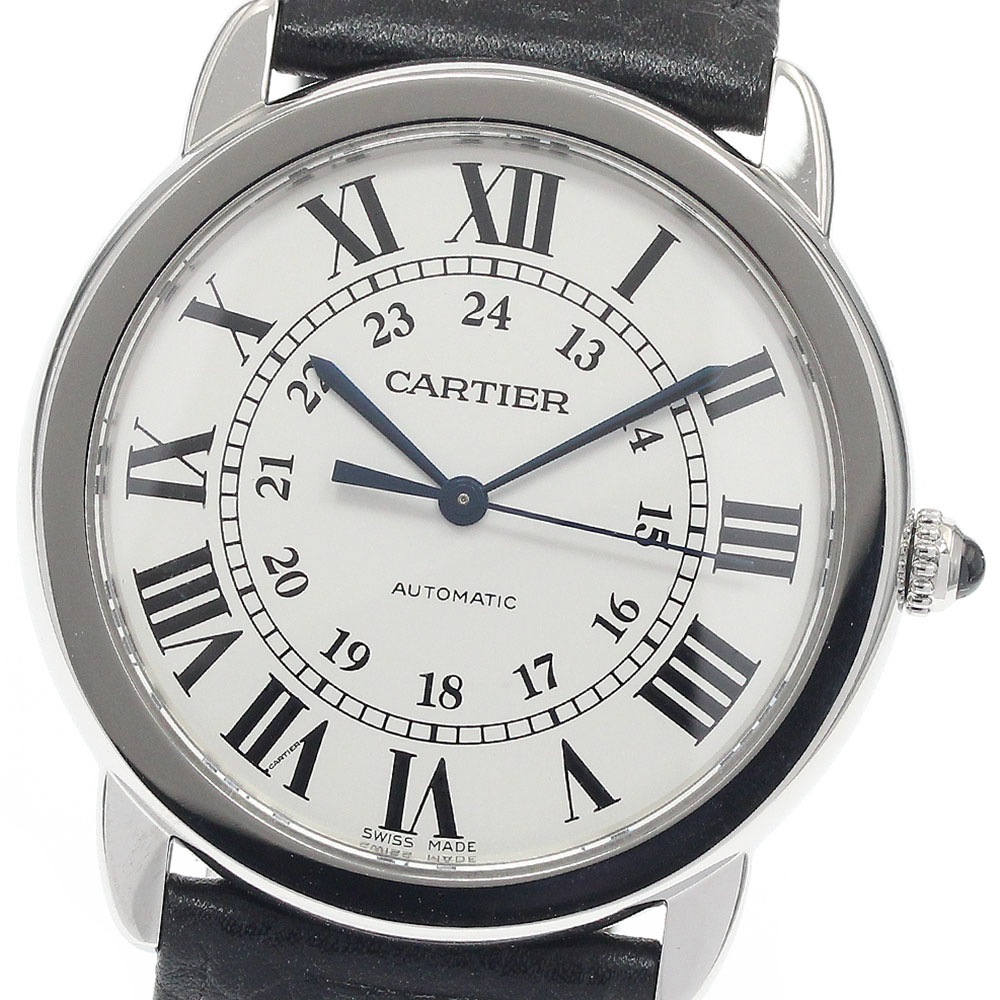 カルティエ CARTIER WSRN0021 ロンドソロ ドゥ カルティエ 36mm 自動巻き メンズ 良品 保証書付き_944921【中古】