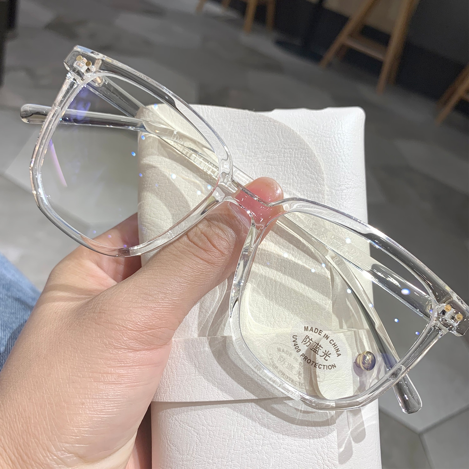 メガネ 54%OFF NEW売り切れる前に☆ 眼鏡 サングラス 男女兼用A01  透明フレーム
