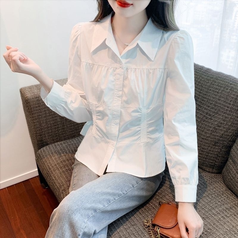 【1つ買うと10つ無料】女性の春の服のための長袖の綿シャツ2025早春の美しいシャツのウエストベリーファッショナブル 43,402円