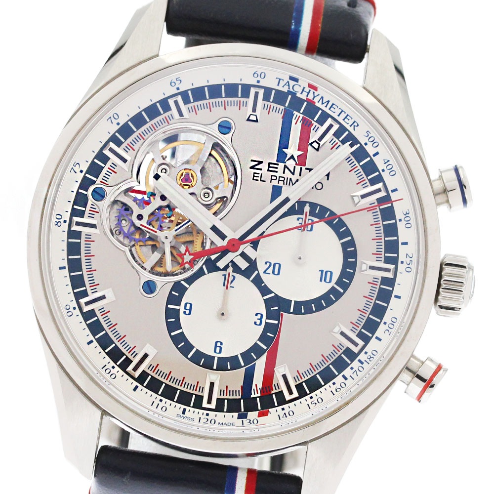 訳あり ゼニス ZENITH 03.2044.4061 クロノマスター 1969 エルプリメロ ツアーオートエディション 自動巻き メンズ 箱・保証書付き_872075【中古】