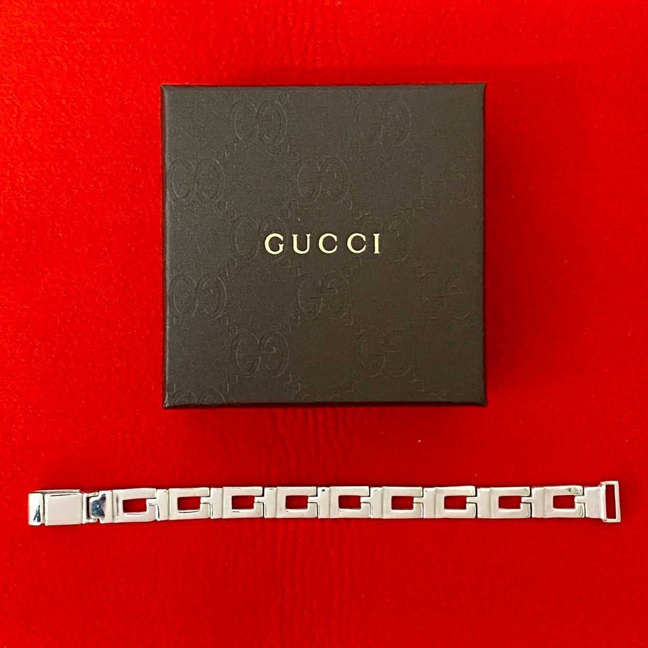 G シェイプ チェーン ブレスブレスレット シルバー925 シルバー 170-5