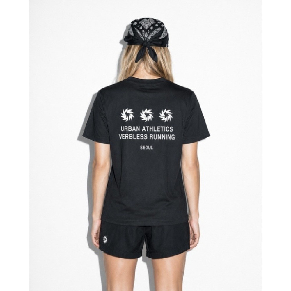 VERBLESS アーバンアスレチックドライフィット半袖Tシャツ (ブラック)