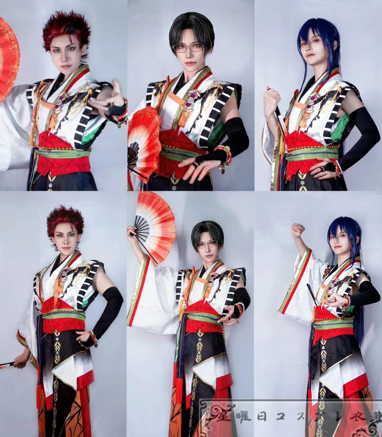 ES あんさんぶるスターズ 紅月 昇華＊天地鳴動の晴レ舞台 蓮巳敬人　鬼龍紅郎　神崎颯馬　コスプレ衣装 ハロウィン コスチューム 仮装