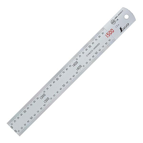 シンワ 直尺 シルバー 1．5m 13056 大工道具 測定具 直尺 12,590円