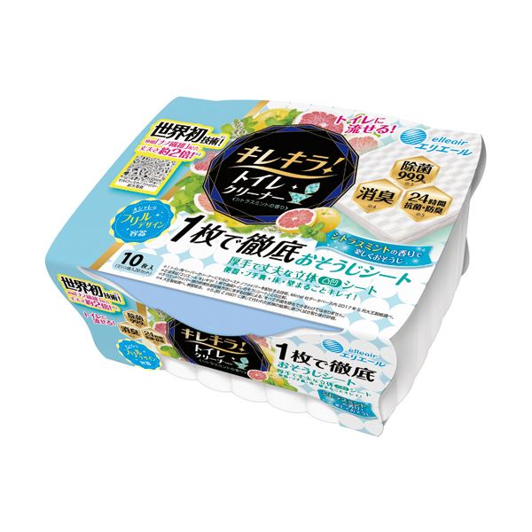 （まとめ）大王製紙 エリエール キレキラ シトラスミントの香り 本体 1パック（10枚）(×20セット)