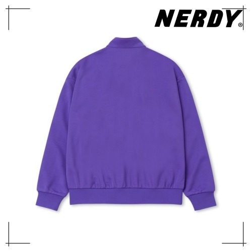 NERDY 公式正規品 トップス Embroidery Logo NY Track Top Purple