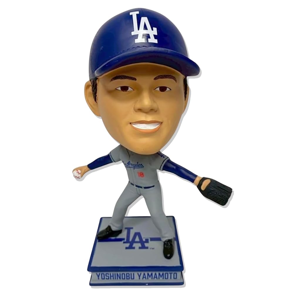 【世界限定720個】山本由伸 ボブルヘッド フィギュア 人形 MLB 公式 ドジャース グッズ バブルヘッド よしのぶ