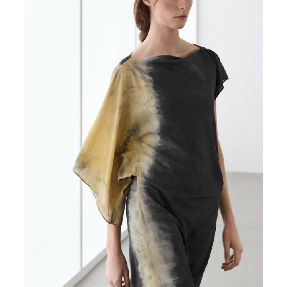 MASSIMO DUTTI タイダイプリントミディドレス