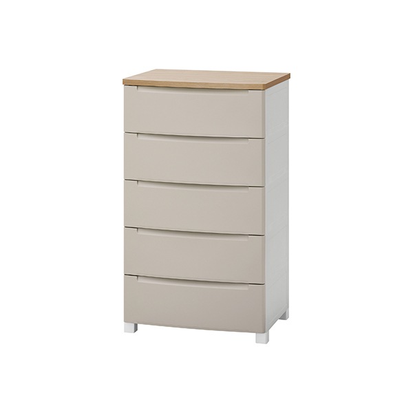 KDMG-565WT ベージュ ウッドトップノックダウンチェスト