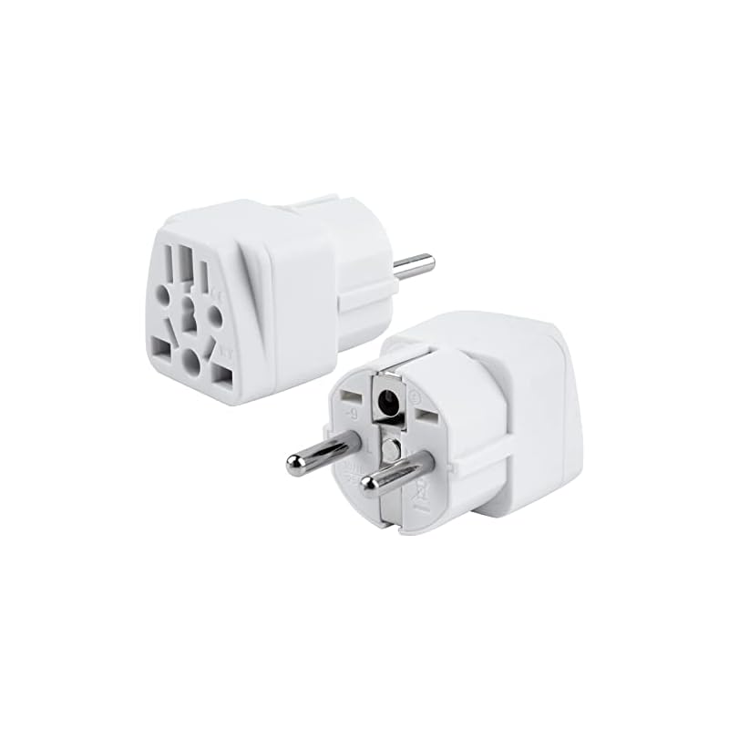 ThaxDirect 海外用電源変換プラグ SEタイプコンセント 海外旅行用アダプター 100-250V 1016A変換プラグ ドイツ韓国フランススペインイタリアヨーロッパその他の国に適
