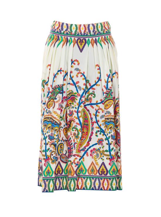 ETRO Women Mid Skirts WRFA0112 99SP5I0X0800 White