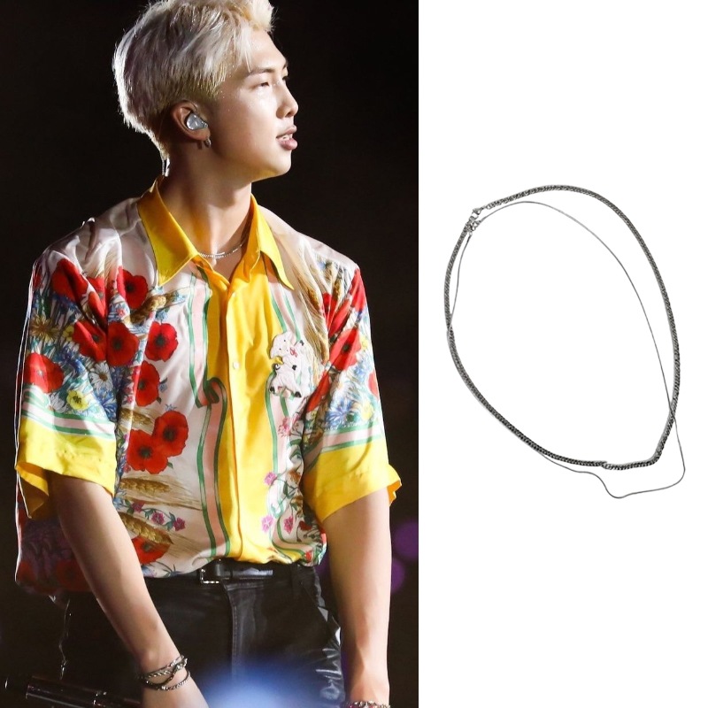 ONE BTS RM 着用ネックレス 人気商品　ラップモンスターフォト