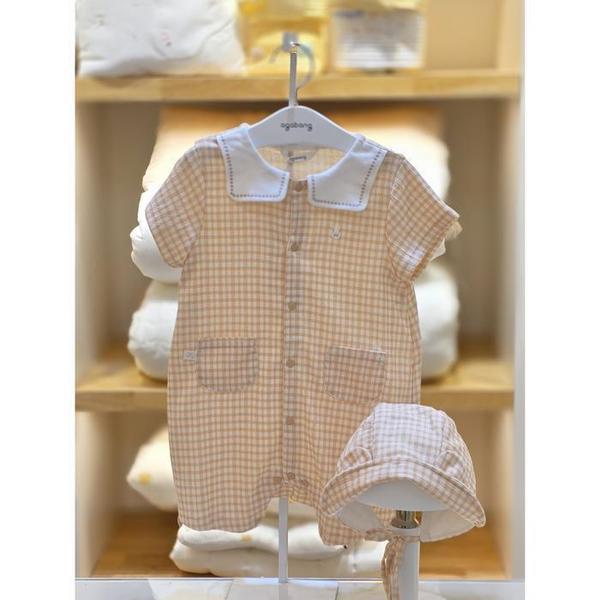 セーブゾーン02 ノアチェック半袖宇宙服(帽子) 01t327502 (48733838)