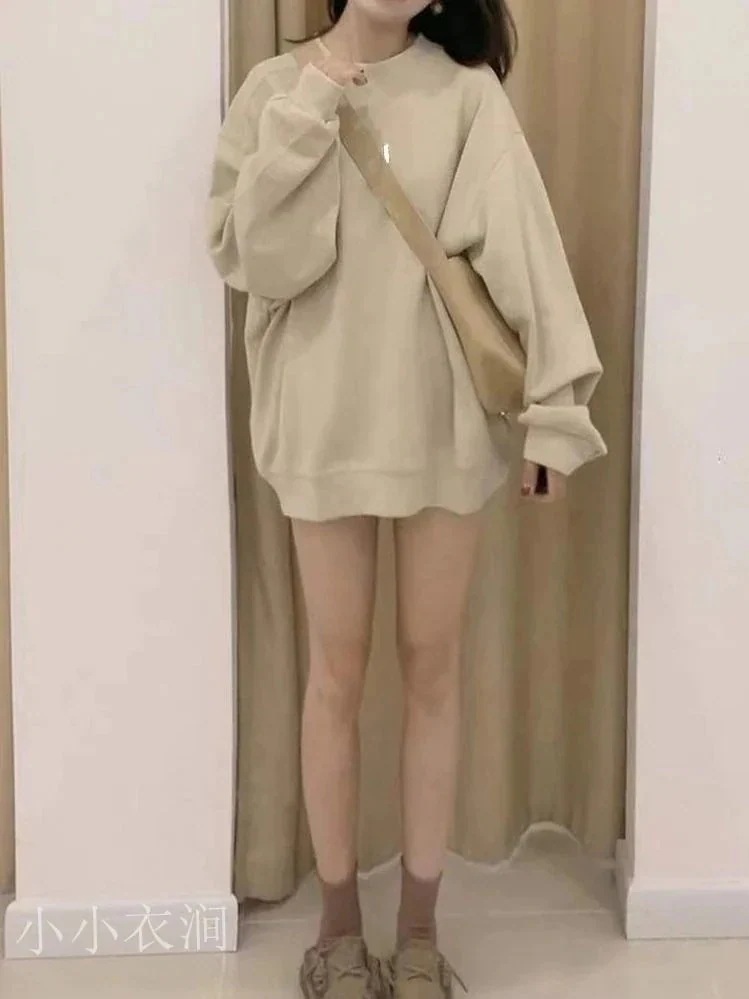 パーカー 高級衛衣春春冬春春冬春冬の新爆品ダウンプラス厚手薄手オーバーサイズトップス レディース 韓国