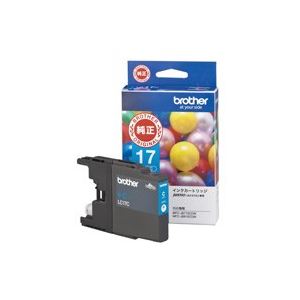 (業務用2セット) brother ブラザー工業 インクカートリッジ 純正 (LC17C) シアン(青) 大容量