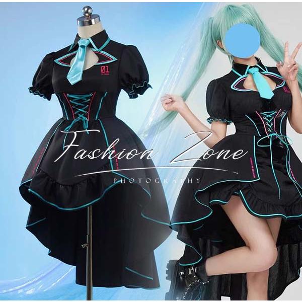 初音ミク 風 月光の下の騎士 スカート コスプレ衣装 ウィッグ cosplay ハロウィン 演出服 変装